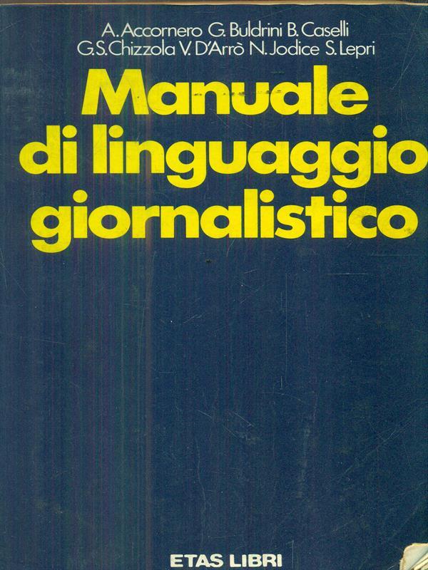 Manuale di linguaggio giornalistico