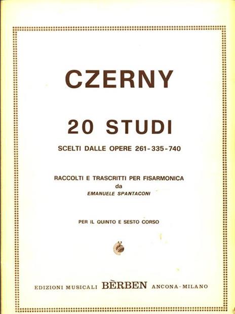 20 studi scelti dalle opere 261-335-740 - Carl Czerny - 3