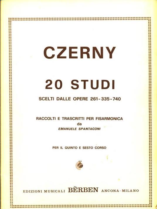 20 studi scelti dalle opere 261-335-740 - Carl Czerny - 2