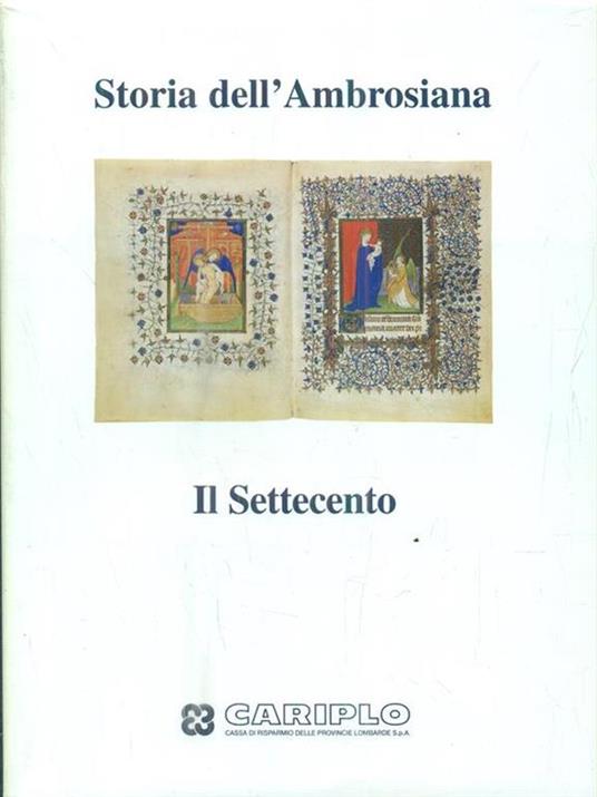 Storia dell'Ambrosiana. Il Settecento - copertina