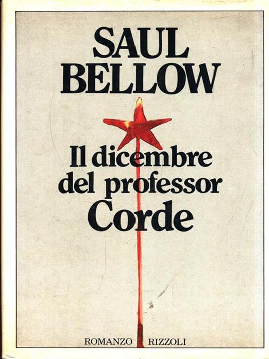 Il  dicembre del professor Corde - Saul Bellow - copertina