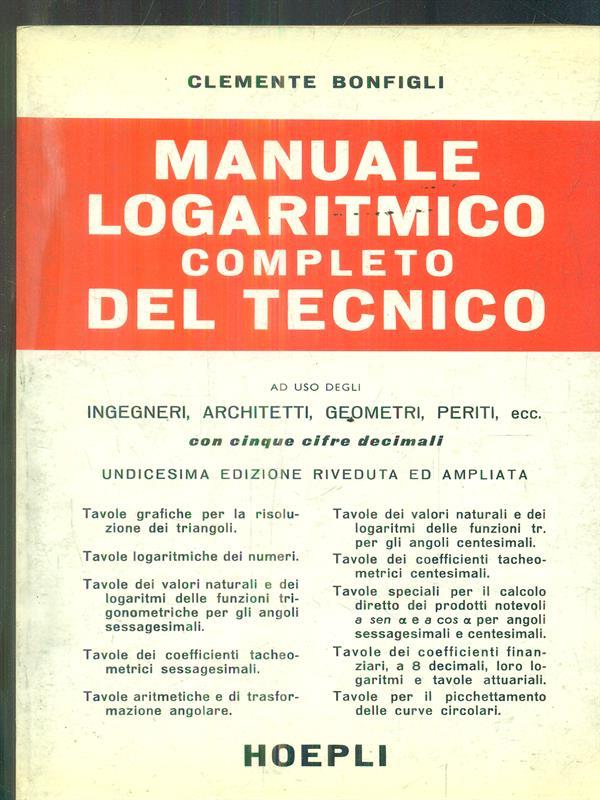 Manuale logaritmico completo del tecnico