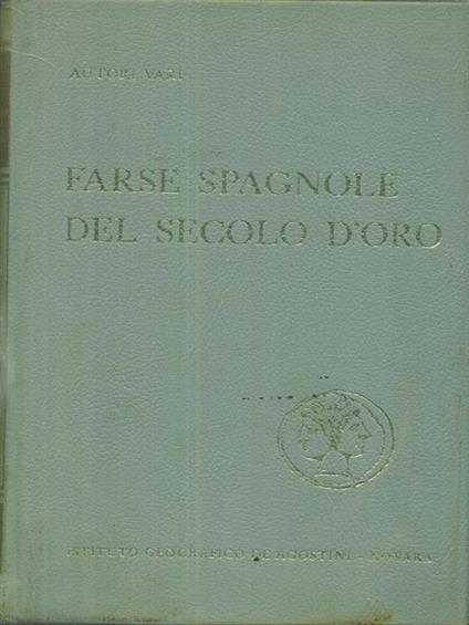 Farse spagnole del secolo d'oro - copertina