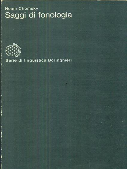 Saggi di fonologia - Noam Chomsky - copertina