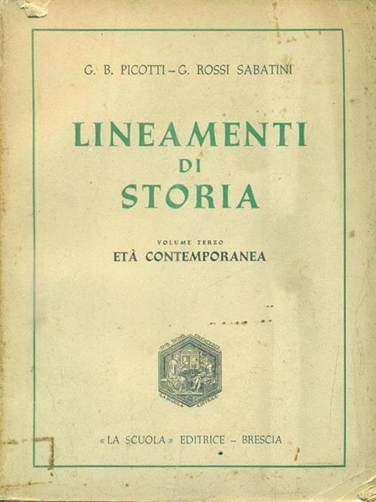 Lineamenti di storia. Volume terzo - copertina