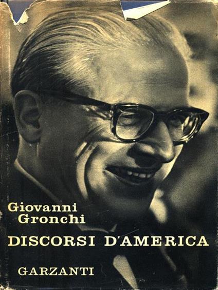 Discorsi d'America - Giovanni Gronchi - copertina