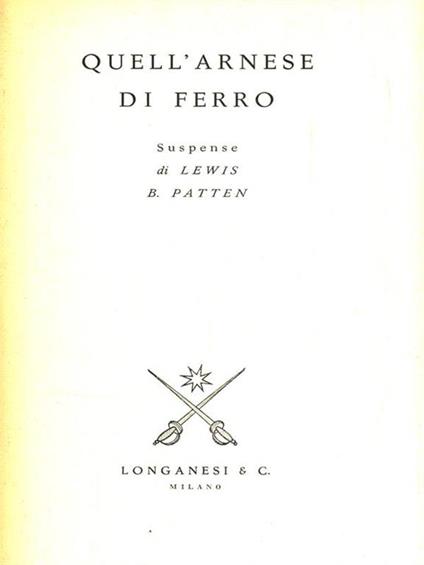 Quell'arnese di ferro - Lewis B. Patten - copertina