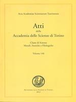 Atti della Accademia delle Scienze di Torino. Volume 146