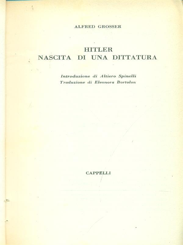 Hitler: nascita di una dittatura