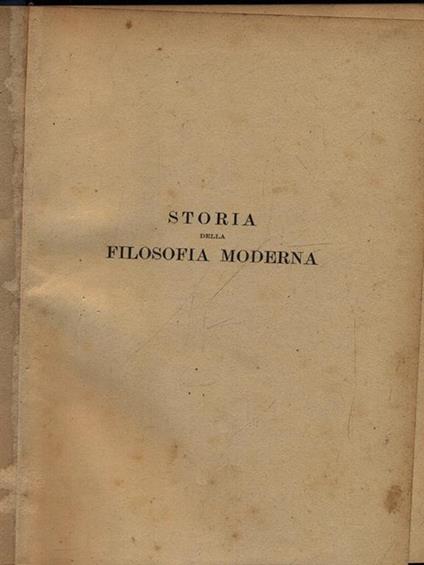Storia della filosofia moderna 2vv - Ernst Cassirer - copertina