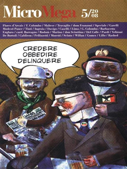 MicroMega 5/2008 - copertina