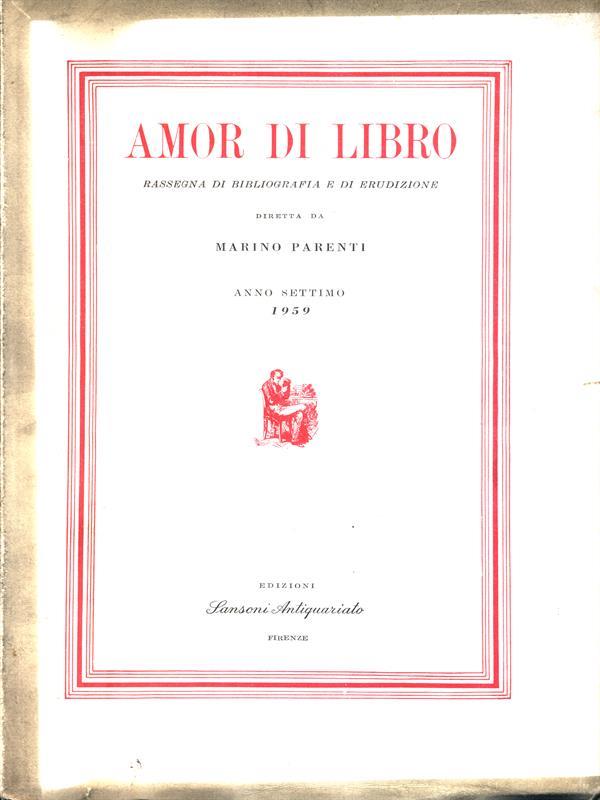 Amor di Libro. Anno settimo 1959