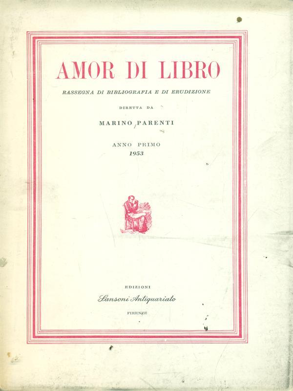 Amor di Libro Anno primo 1953