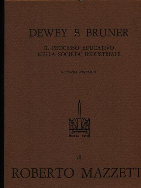 Dewey e Bruner - Roberto Mazzetti - copertina