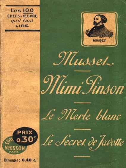 Mimi Pinson - Alfred de Musset - copertina
