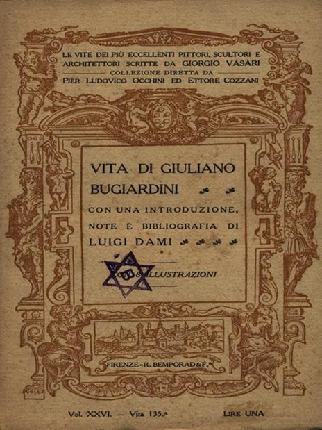 Vita di Giuliano Bugiardini - Giorgio Vasari - copertina