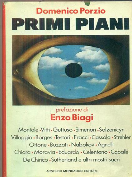 Primi piani. Dedica autore - Domenico Porzio - copertina