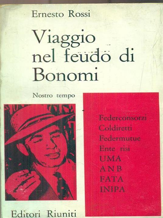 Viaggio nel feudo di Bonomi - Ernesto Rossi - copertina