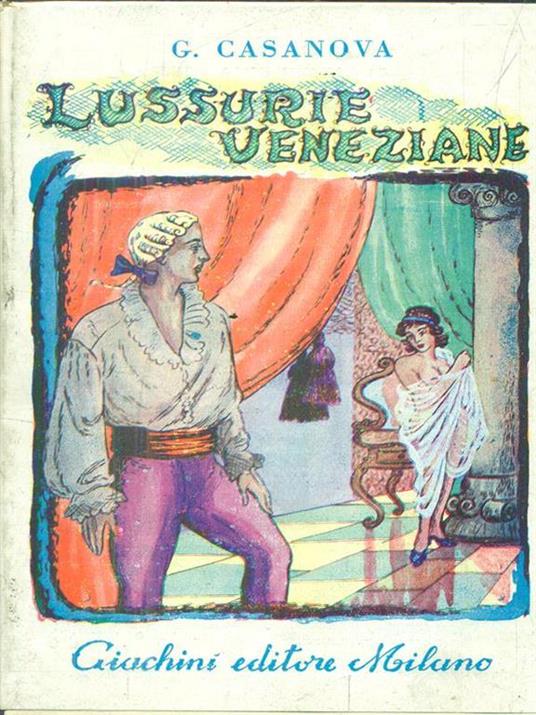 Lussurie veneziane - Giacomo Casanova - copertina