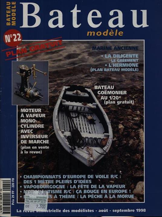 Bateau modele n. 22aout-septembre 1998 - copertina
