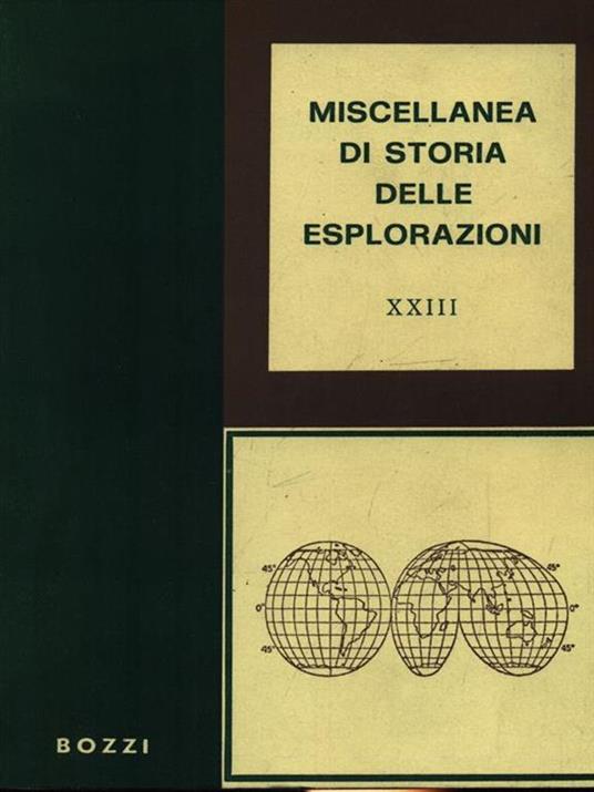 Miscellanea di storia delle esplorazioni XIII - copertina