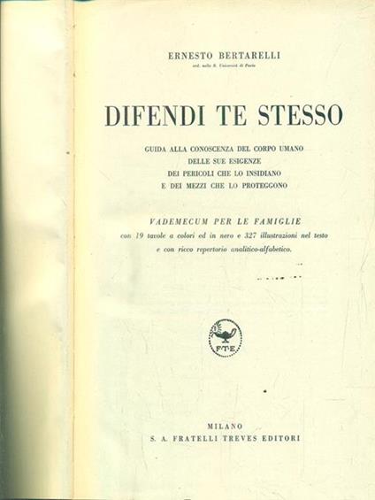 Difendi te stesso - Ernesto Bertarelli - copertina