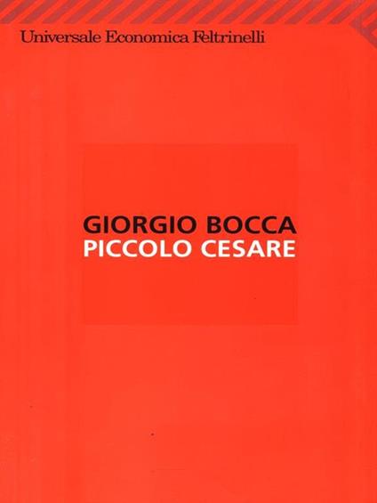 Piccolo Cesare - Giorgio Bocca - copertina