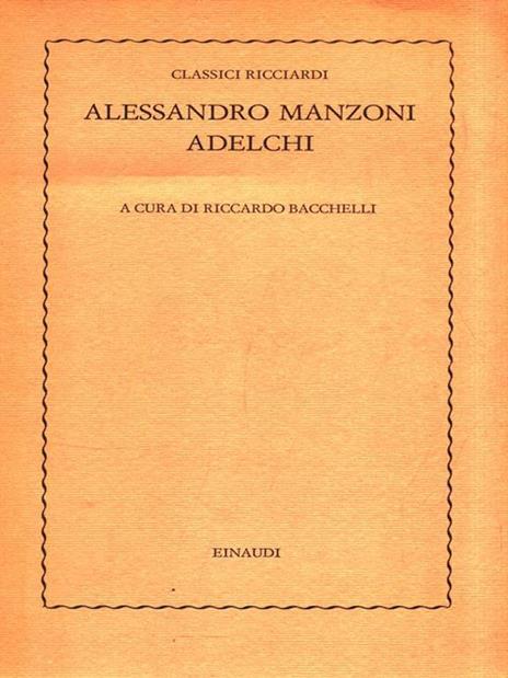 Adelchi - Alessandro Manzoni - 2