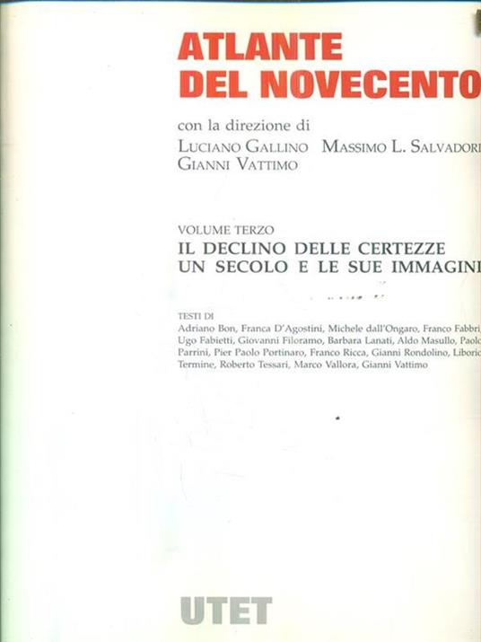 Atlante del Novecento - copertina