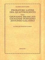 Prosatori latini del Quattrocento VIII