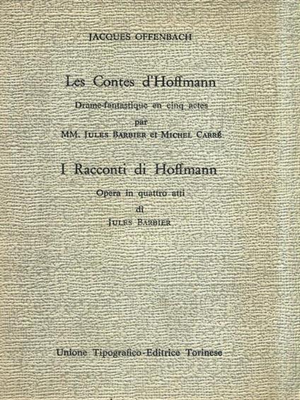 Les Contes d'Hoffmann - Jacques Offenbach - copertina