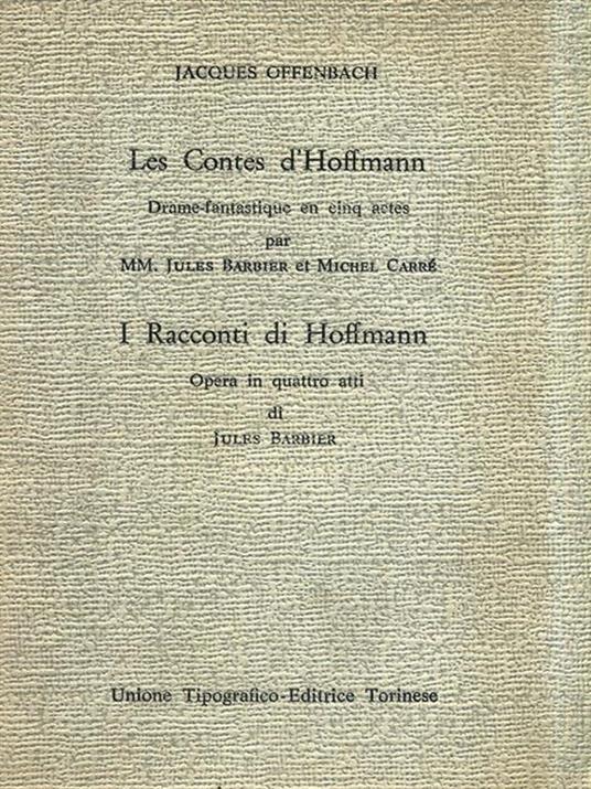 Les Contes d'Hoffmann - Jacques Offenbach - copertina