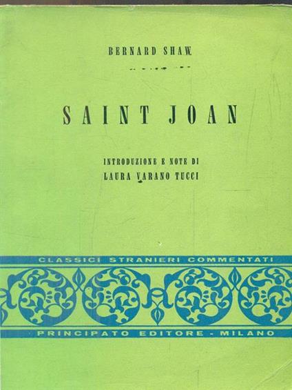 Saint Joan - Bernard Shaw - copertina