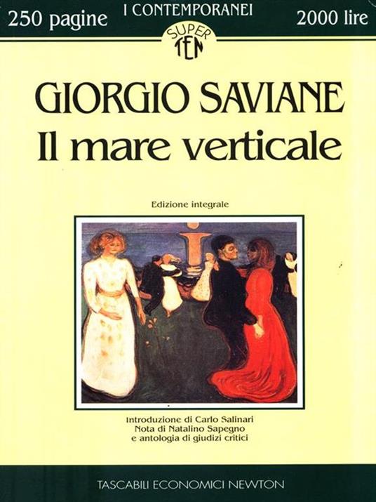 Il mare verticale - Giorgio Saviane - copertina