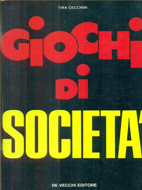 Giochi di società - Tina Cecchini - copertina