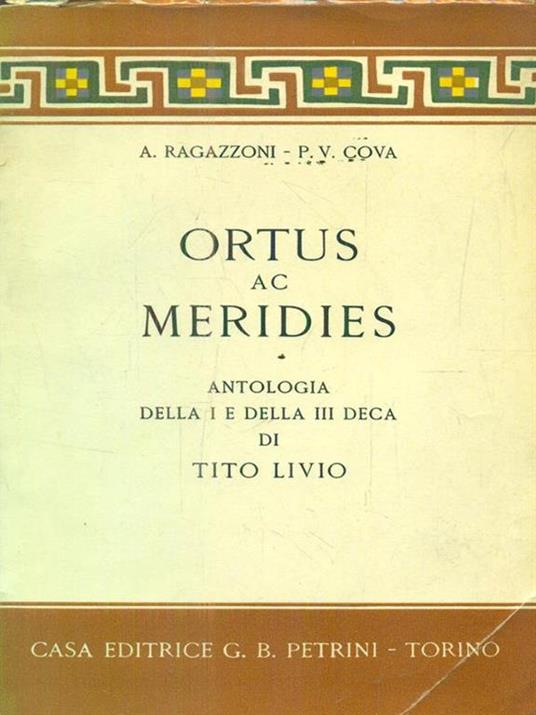 Ortus ac Meridies - Aldo Ragazzoni - copertina