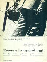 Potere e istituzioni oggi