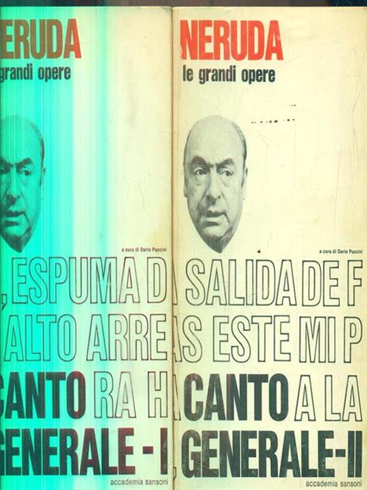 Canto generale vol. I-II - Pablo Neruda - copertina