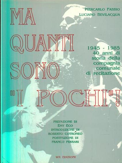 Ma quanto sono I pochi! - Piercarlo Fabbio - copertina