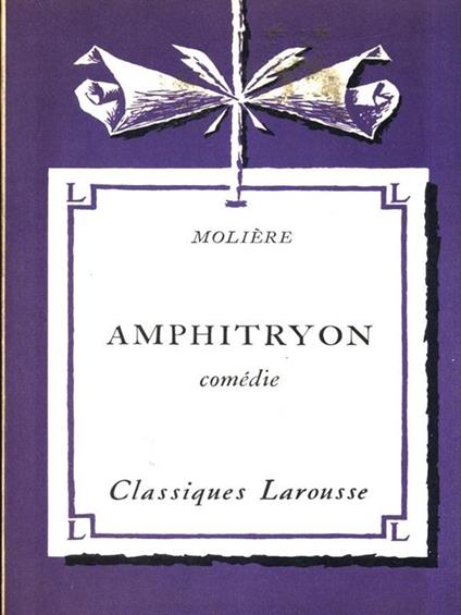Amphitryon Comedie - Molière - copertina