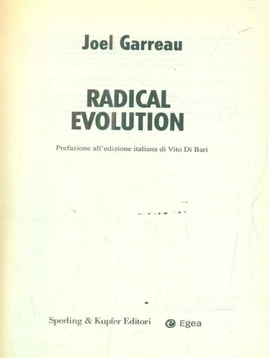 Radical evolution - Joel Garreau - copertina