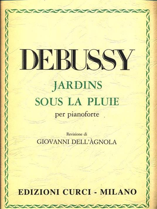 Jardins sous la pluie per pianoforte - Claude Debussy - copertina