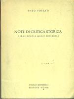 Note di critica storica