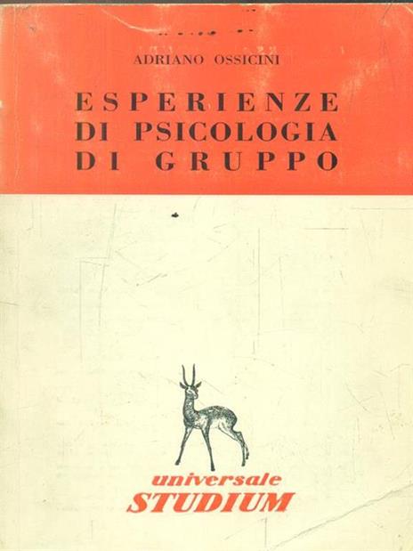 Esperienze di psicologia di gruppo - Adriano Ossicini - copertina