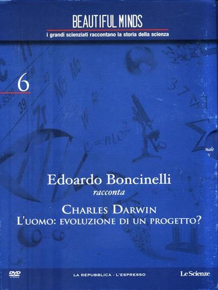 DVD: Charles Darwin L'uomo: evoluzione di un progetto? - Edoardo Boncinelli - copertina