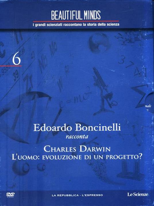 DVD: Charles Darwin L'uomo: evoluzione di un progetto? - Edoardo Boncinelli - copertina