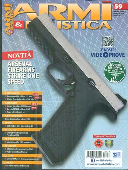 Armi & balistica. Annata completa 2016 - copertina