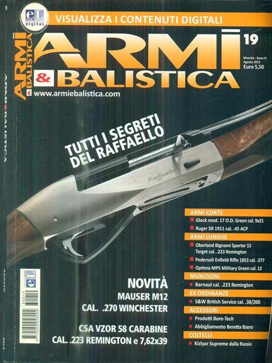 Armi & balistica. 19/agosto 2013 - copertina