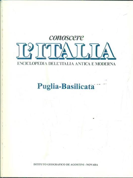 Conoscere l'Italia. Puglia-Basilicata - copertina