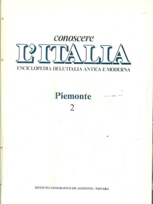 Conoscere l'Italia. Piemonte. 2 volumi - copertina